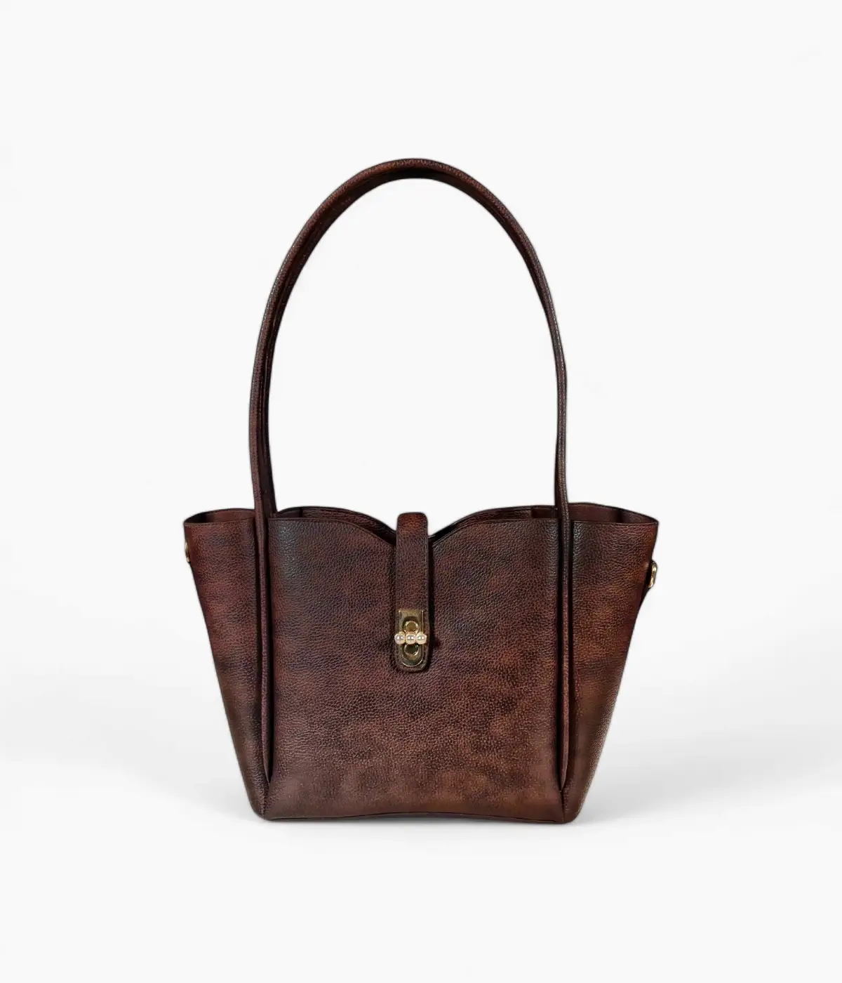 Riu Synthetic leather tote bag ベージュ Épure XS Tote bag Cognac - Leather | Longchamp TH